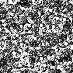 Seamless abstract distorted balls pattern