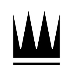 royal crown of duke silhouette style icon