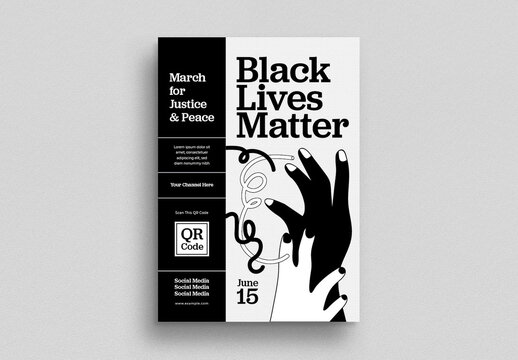 Black Lives Matter Flyer Layout