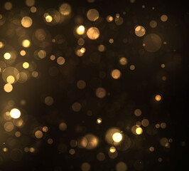 Gold bokeh blur