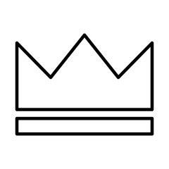 royal crown of infant line style icon