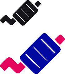 exhaust vector icon white background