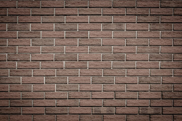 brick wall fragment, brickwork, red brick fence. Mock up for design