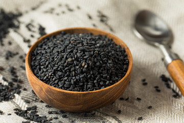 Raw Dry Organic Black Sesame Seeds