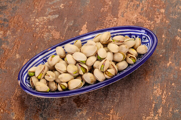 Pistachio nuts heap