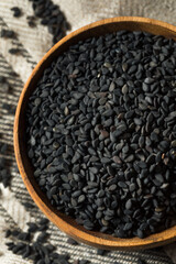 Raw Dry Organic Black Sesame Seeds