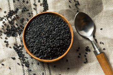 Raw Dry Organic Black Sesame Seeds