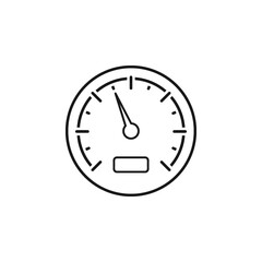 Speedometer icon flat vector illustration