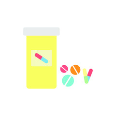 Tablets and pills vector set isolated on white. EPS10
vector illustration