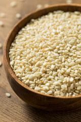 Raw Organic Dry White Sesame Seeds
