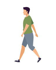 young man casual avatar character