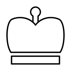 royal crown of prince line style icon
