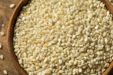 Raw Organic Dry White Sesame Seeds