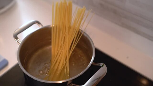 Make a Spaggethi by boiling it first and stirring it until it melts