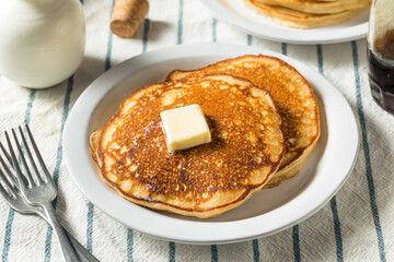 Homemade Warm Buttermilk Pancakes
