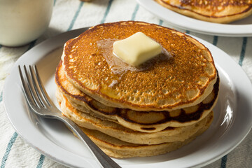 Homemade Warm Buttermilk Pancakes