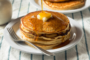 Homemade Warm Buttermilk Pancakes