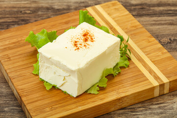 Greek traditional soft feta cheese