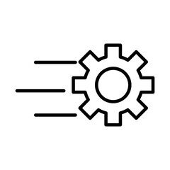 gear setting machine isolated icon