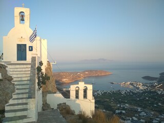 oia village in santorini island greece