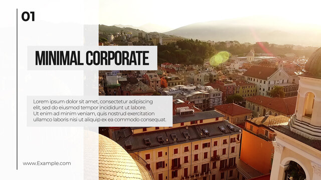 Minimal Corporate Slides Overlay