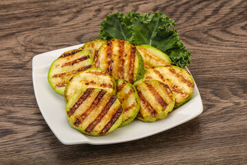 Vegan cuisine Grilled zucchini slices