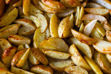 potatoes fried / baked in the oven