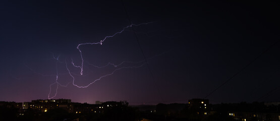 lightning in the city