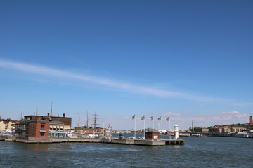 Fototapeta premium Göta älv in Gothenburg, Sweden Scandinavia