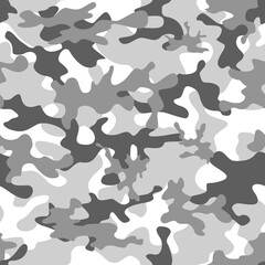 Gray seamless camo vector background modern pattern
