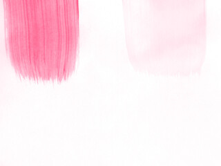 Smudged Lipstick. Rose Nail Polish Blot. Rose Acrylic Artwork. On White Background. Dirty Artistic Pattern. Coral Nail Polish Blot. Vintage Paint Spots.