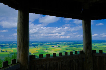嵐山展望台から見た十勝平野