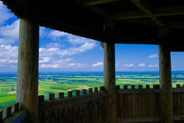 嵐山展望台から見た十勝平野