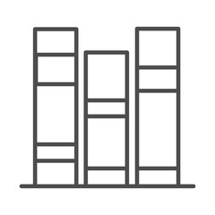 teach school and education books learn lesson line style icon