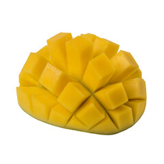 Ripe mango isolated on white background