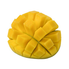 Ripe mango isolated on white background