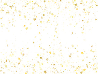 Magic gold sparkle texture vector star background.