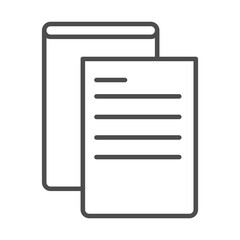 teach school and education book paper document info line style icon