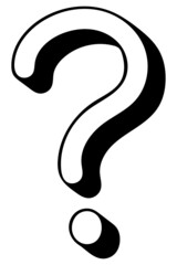 question mark icon on transparent background 