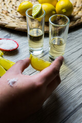 tequila con limón y sal 