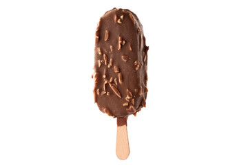 Chocolate Ice cream isolated on white