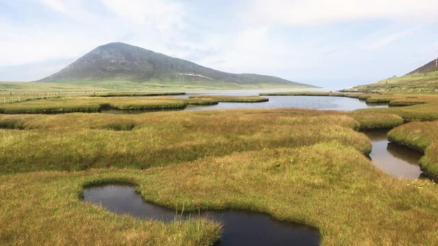 Tidal inlets at Northton Taobh Tuath Isle of Harris, Outer Hebrides, western isles, Scotland