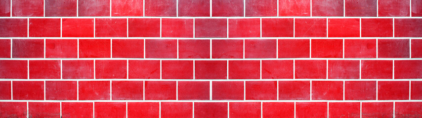 Abstract colorful berry red seamless brick stone tiles wall texture banner panorama panoramic 