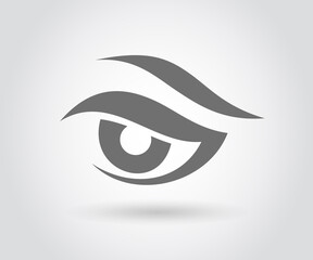 Eye icon, Flat style, vector