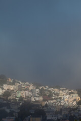 Obraz premium foggy san Francisco skyline 