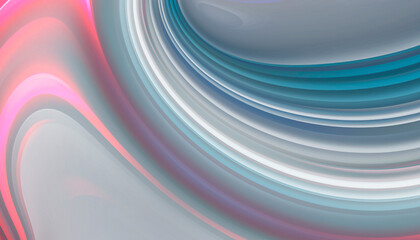 Abstract modern light background with smooth neon liquid lines. Light lines, bright background. Abstract acrylic fluid, stone cut.