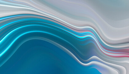 Abstract modern light background with smooth neon liquid lines. Light lines, bright background. Abstract acrylic fluid, stone cut.