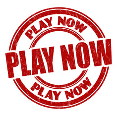 Play now sign or stamp