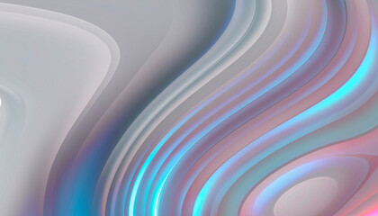 Abstract modern light background with smooth neon liquid lines. Light lines, bright background. Abstract acrylic fluid, stone cut.