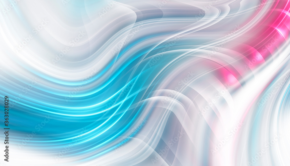 Canvas Prints abstract modern light background with smooth neon liquid lines. light lines, bright background. abst